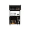 Tuhome 95 Pantry Kit, Four Legs, Double Door Cabinet, Three Shelves, Black ALW5577 - alternate 6